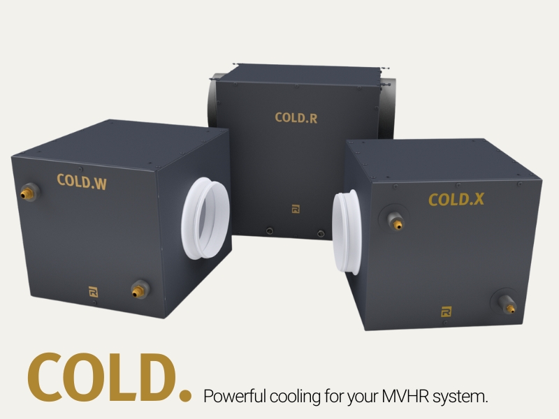 Powerful cooling for your MVHR system.